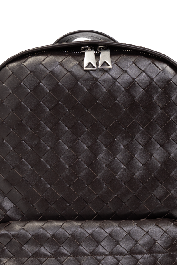 Brown Backpack 'Classic Intrecciato Medium' Bottega Veneta